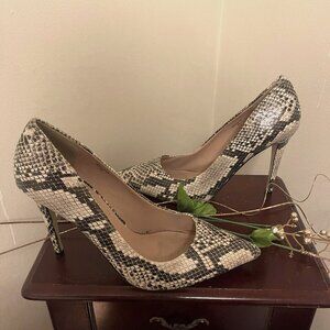 Snake Skin High Heels